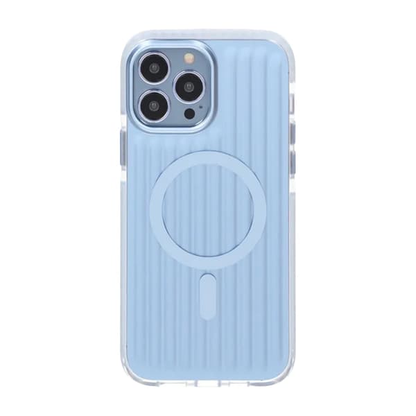 Mönstrat TPU Skal till iPhone 13 Pro Max med MagSafe - Blå Blue
