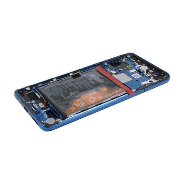 Huawei P40 Skärm/Display med Batteri Original - Blå Blue