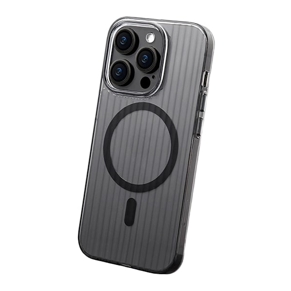iPhone 15 Mobilskal Korrugerad - Svart Svart