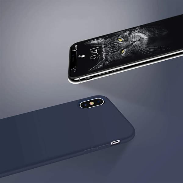 iPhone X/XS Silikonskal Rvelon - Blå Ice blue