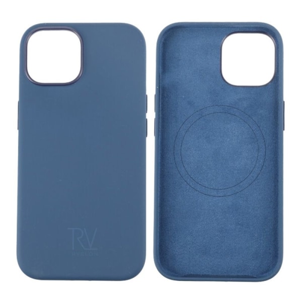 iPhone 15 Silikonskal Rvelon MagSafe - Mörkblå Mörkblå