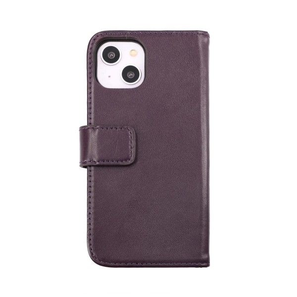 iPhone 14 Plånboksfodral Läder Rvelon - Lila Lila