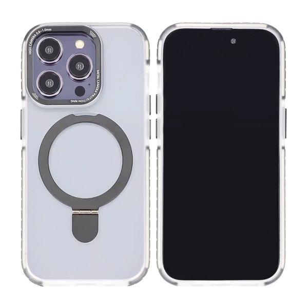 iPhone 15 Pro Max Mobilskal med Magsafe och Stativ - Grå grå