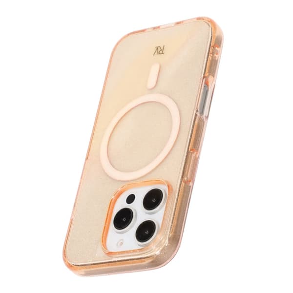 iPhone 16 Pro Rvelon Mobilskal TPU med MagSafe - Glitter Guld Guld