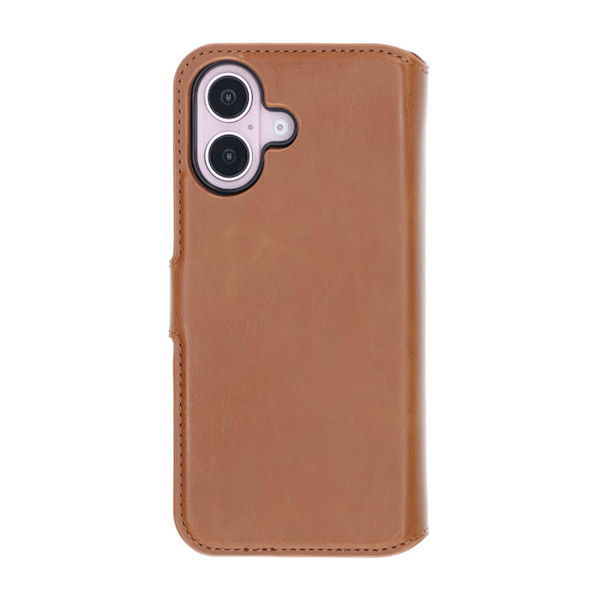 iPhone 16 Plus Plånboksfodral Magnet Rvelon - Brun Brun