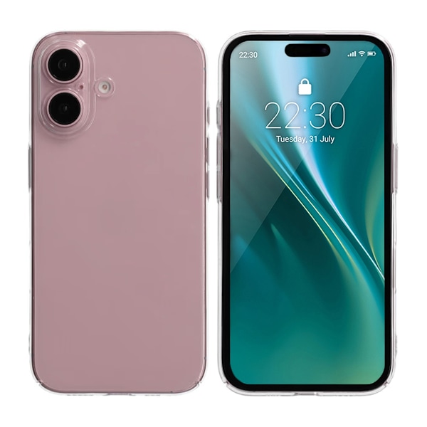Ultratunt 0.7 fyrpack UV Skal för iPhone 16 - Vit White