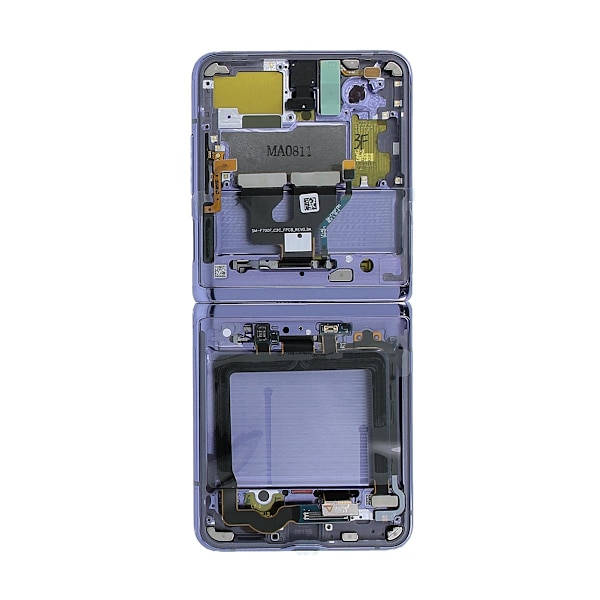 Samsung Galaxy Z Flip Skärm med LCD Display Original - Lila Lila