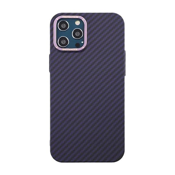 Kolfiber Skal iPhone 12 Pro Max - Lila Purple