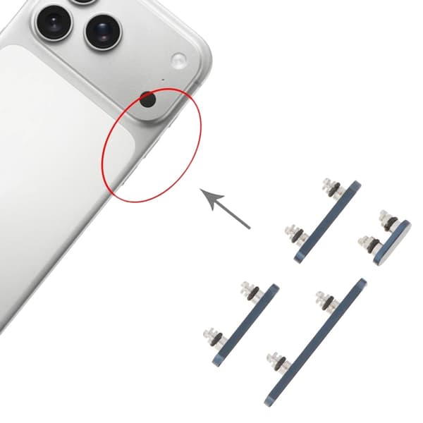 Knappsats för iPhone 17 Pro och 17 Pro Max - Blå Blue