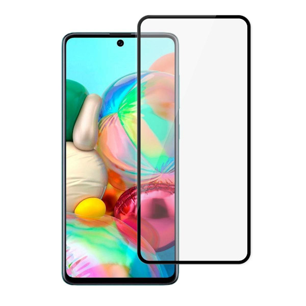 Skärmskydd Samsung A72 - 3D Härdat Glas Svart Svart