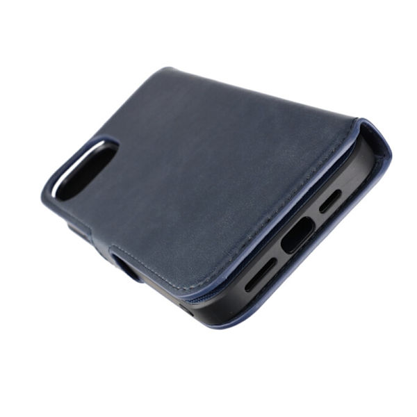 iPhone 15 Plus Plånboksfodral Magnet Rvelon - Blå Marinblå