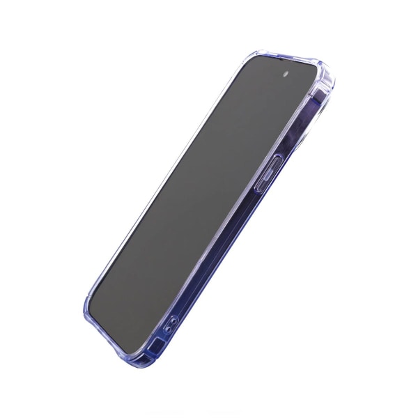 iPhone 14 Pro Stöttåligt Skal med Korthållare - Lila Lila