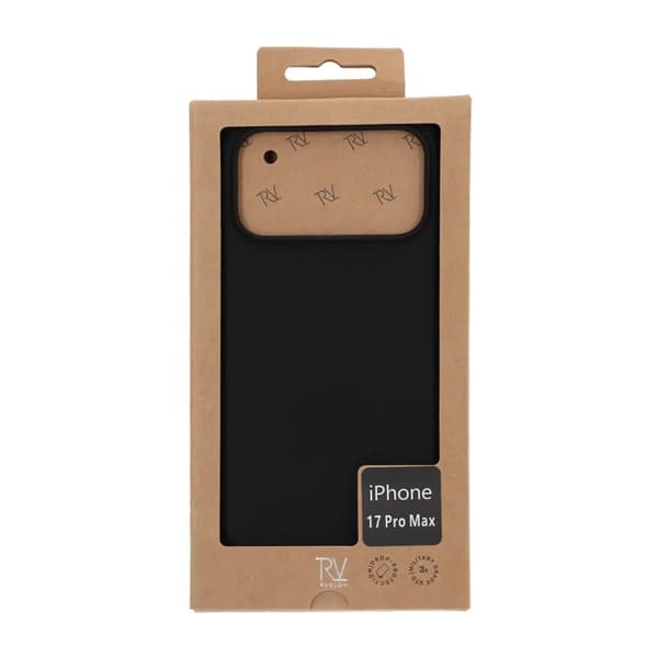 Rvelon Mobilskal Silikon MagSafe för iPhone 17 Pro Max - Svart Svart