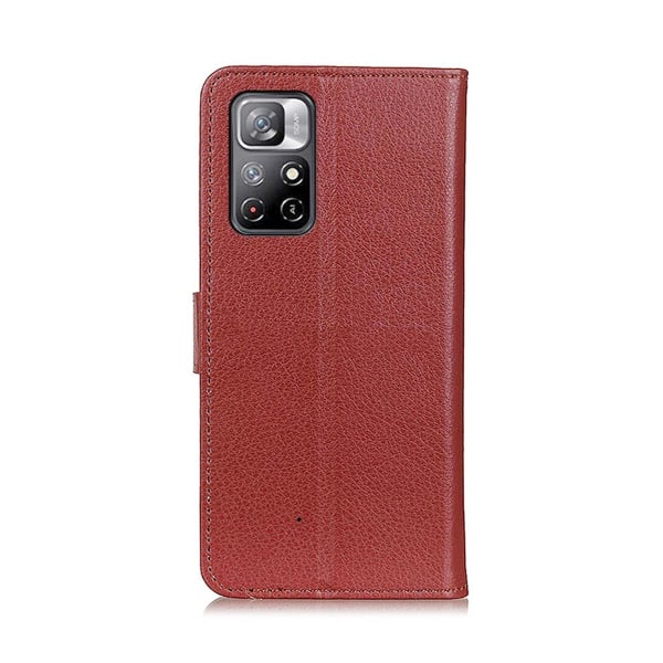Xiaomi Redmi Note 11 Plånboksfodral med Stativ - Brun Brun