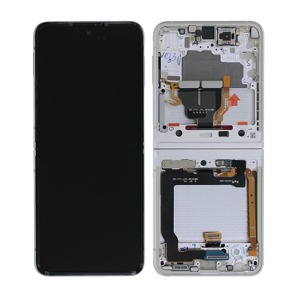 Samsung Galaxy Z Flip 3 5G 2021 (F711) Skärm med LCD Display Original - Kräm Beige