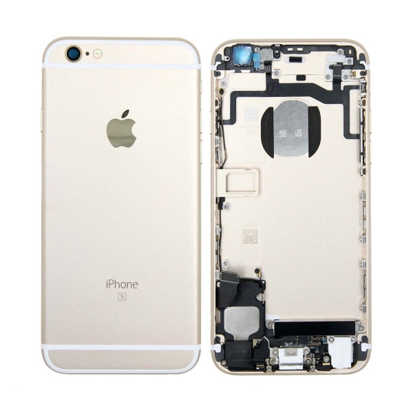 iPhone 6S Baksida med Komplett Ram - Guld Gold