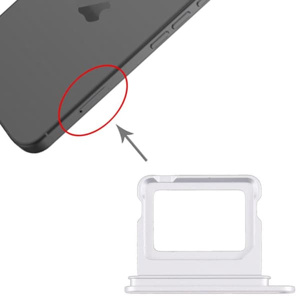 Simkortshållare för iPhone 17 - Vit Vit