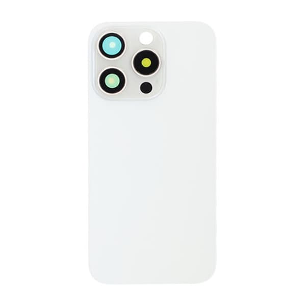 iPhone 15 Pro Baksida Glas med Magsafe Magnet - Vit Vit