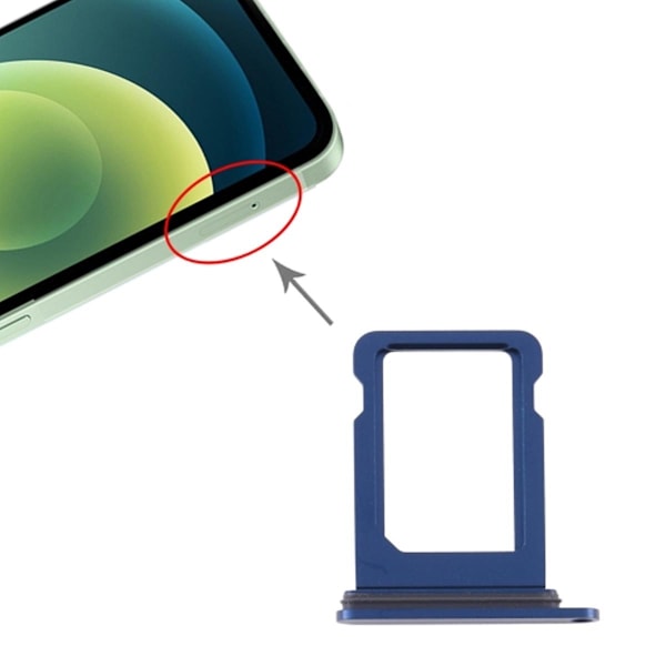 iPhone 12 Mini Simkortshållare - Blå Blå