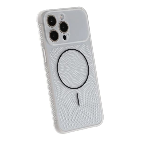 Ventilerat Mobilskal med Magsafe till iPhone 15 Pro Max - Vit valkoinen