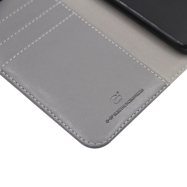 iPhone 6/6S Plånboksfodral Läder med Stativ - Grå Taupe