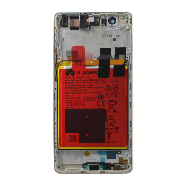 Huawei P9 Lite Skärm med LCD Display och Batteri Original - Guld Gold