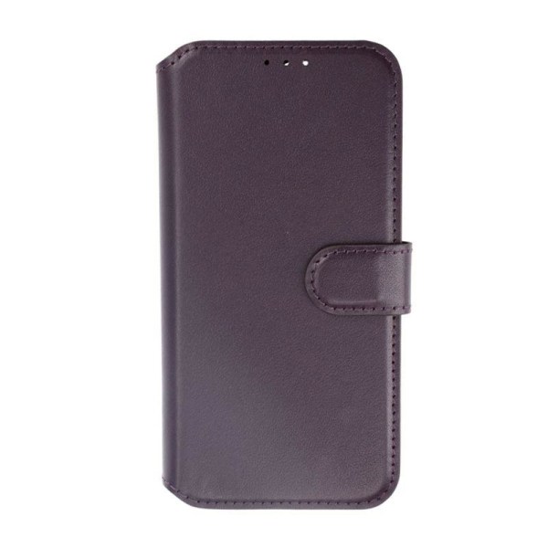 iPhone 15 Pro Max Plånboksfodral Läder Rvelon - Lila Bordeaux