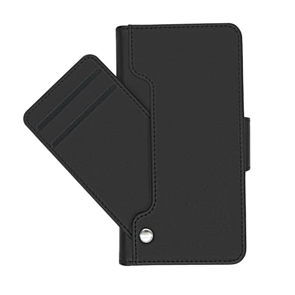 iPhone 12 Mini Plånboksfodral Extra Kortfack Rvelon - Svart Svart