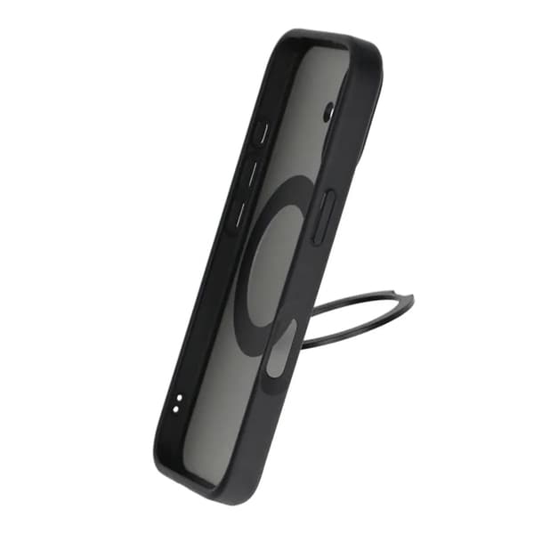 Mobilskal Roterande Magnet Stativ för iPhone 17 - Svart Black