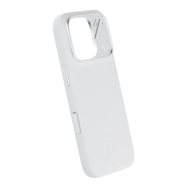 Silikonskal MagSafe med Kameraskydd till iPhone 16 Pro - Vit vit