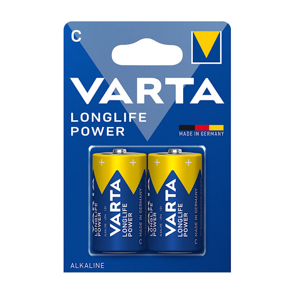Varta LONGLIFE C Batteri 1.5V 7600 mAh - 2-pack