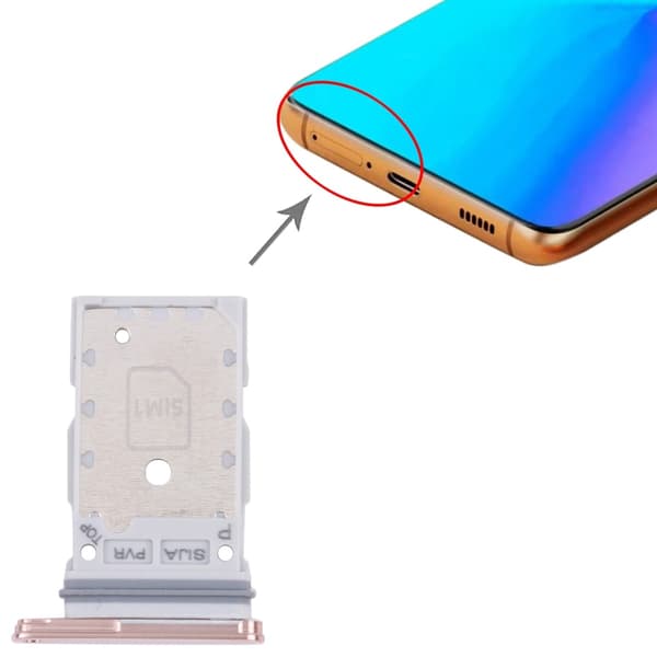 Samsung Galaxy S22 och S22 Plus Simkortshållare - Rosa Guld guld