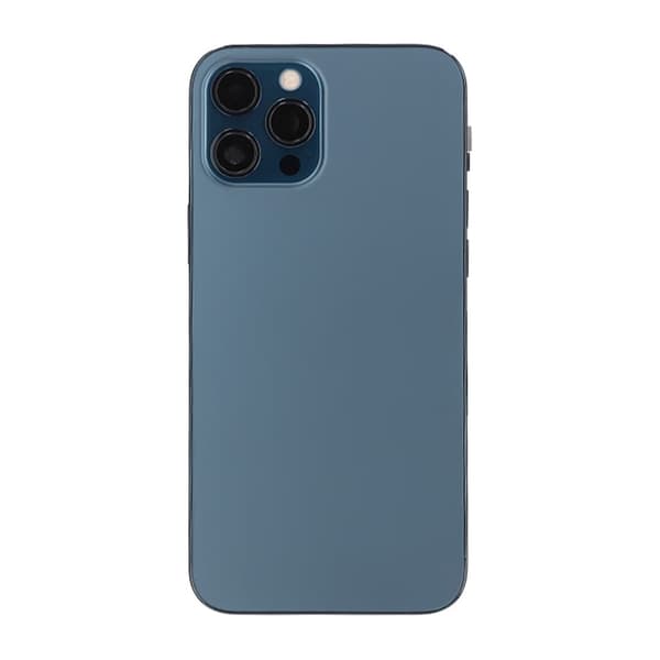 iPhone 12 Pro Max Baksida med Komplett Ram OEM - Blå Blå