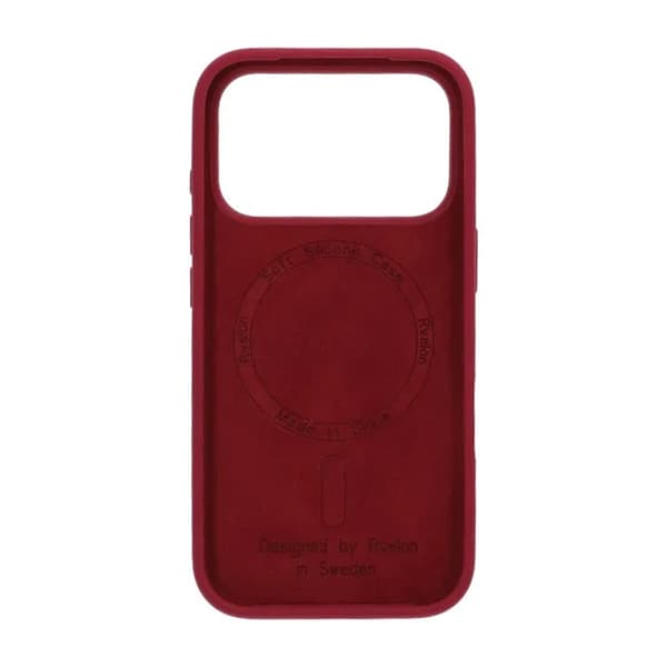 Rvelon Mobilskal Silikon MagSafe för iPhone 17 Pro - Röd Red