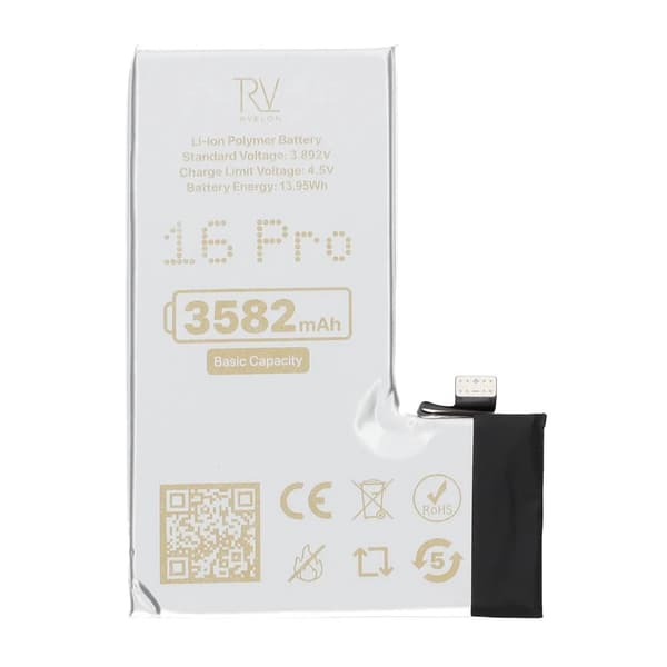Rvelon Premium-akku iPhone 16 Prolle - 3582mAh