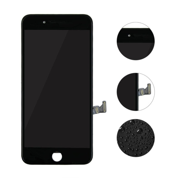 iPhone 7 Plus LCD Skärm med Display (SC) AAA Premium - Svart Black