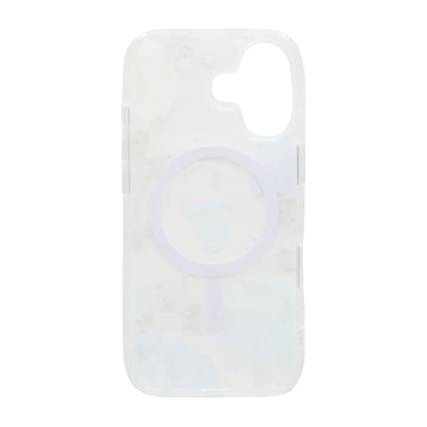 Matt MagSafe-skal med blommor för iPhone 17 - Blå