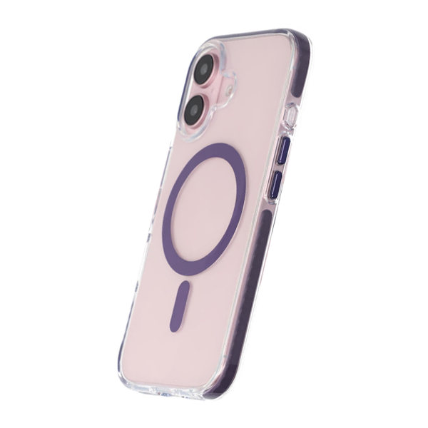 iPhone 16 Plus Mobilskal Magnet Dubbelskydd - Lila Lila