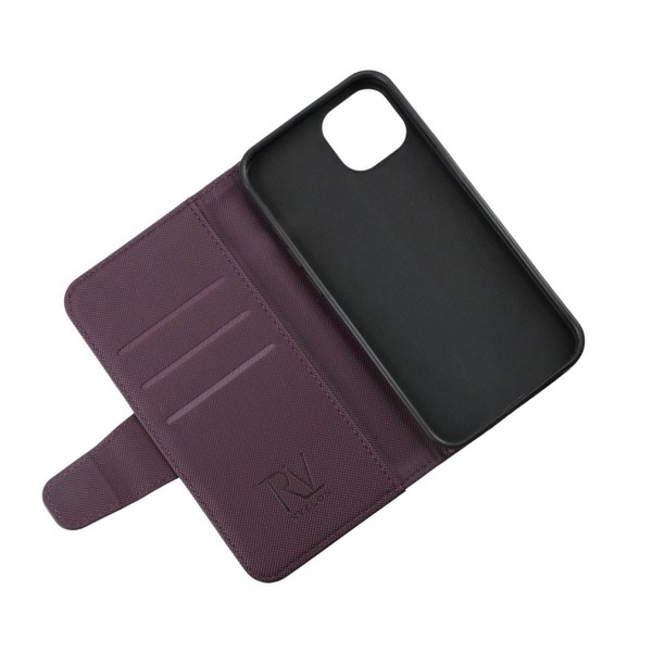 iPhone 13 Pro Max Plånboksfodral Extra Kortfack Rvelon - Mörklila Dark purple