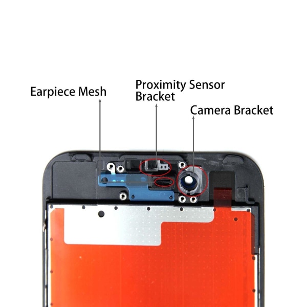 iPhone 7 LCD Skärm In-Cell - Svart Svart