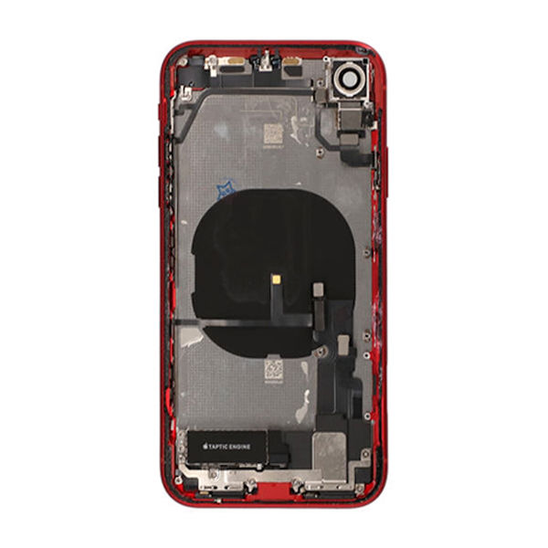 iPhone XR Baksida med Komplett Ram - Röd Red