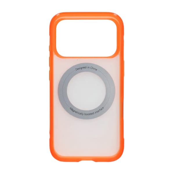 Matt MagSafe skal med ringstativ för iPhone 17 Pro och 18 Pro - Orange orange