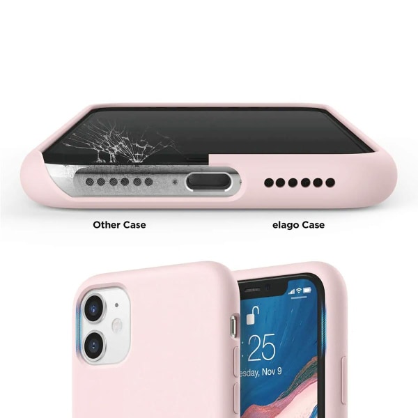 iPhone 11 Silikonskal Rvelon - Sand Rosa DustyPink