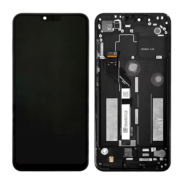 Xiaomi Mi 8 Lite Skärm med LCD Display - Svart Svart