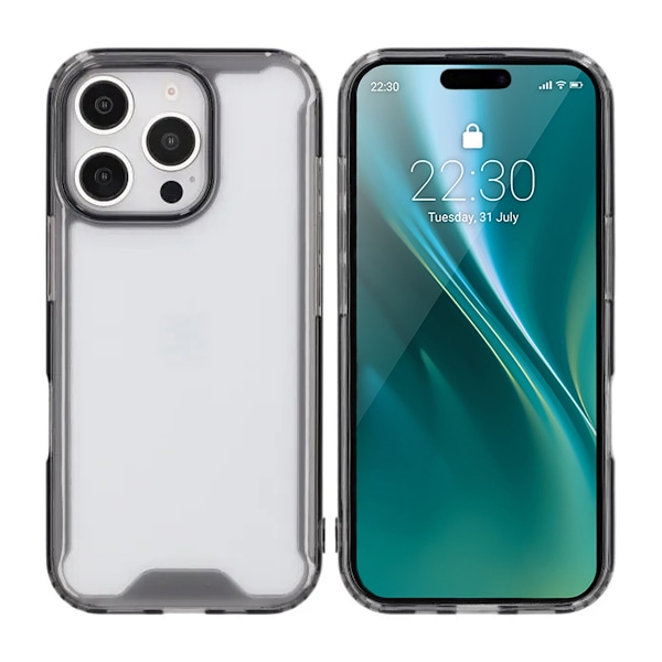 iPhone 16 Pro Max Mobilskal Stöttåligt - Svart Svart
