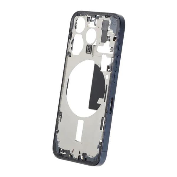 Mittenram med smådelar för iPhone 15 Pro - Blå Titan OEM Blue