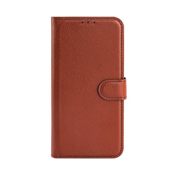 iPhone 14 Plånboksfodral med Stativ - Brun Brown