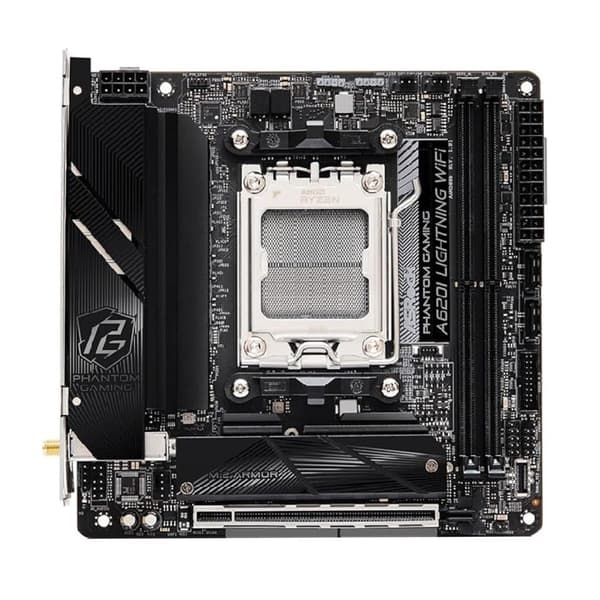 ASRock A620I Lightning WiFi Mini-ITX Moderkort - Nyskick