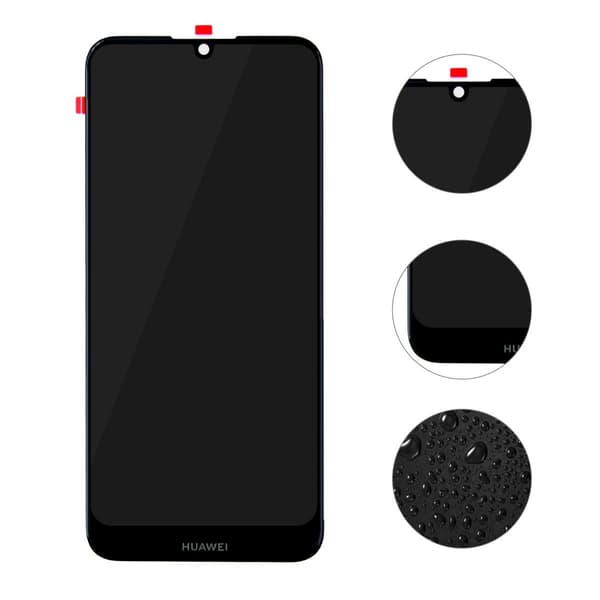 Huawei Y6 2019 Skärm/Display OEM - Svart Black