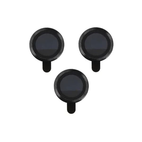 iPhone 15 Pro/15 Ultra Linsskydd för Kamera (3-pack) Svart